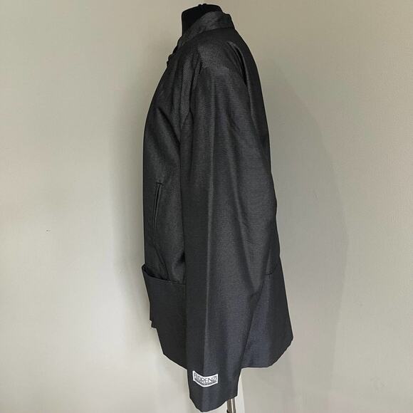 FLORENZI Collection Vintage 80s 90s Black Gray Blazer Jacket Size XL - Picture 9 of 13